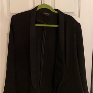 Lane Bryant Black Formal Blazer with Shoulder Pads